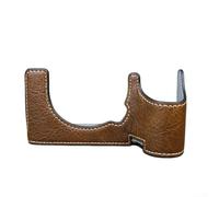 PU Leather Case, Stylish Camera for Sony ILCE-7V Protective Vintage Style Half-Case Bottom Opening Design Photography Bag Handgrip Cover Accessory(Brown)