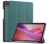 PU Leather Case Suitable For Lenovo Tab One/Tab K9 8.7inch TB-305FU/XU 2025 Trifold Stand Hard Shell With Auto Wake Cover(Dark Green,Tab One)
