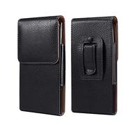 PU Leather Cell Phone Holster Belt Clip Case Pouch Holder for Samsung Galaxy A13 A03s A12 A32 5G S22 Ultra S21 Ultra Note 20 Ultra, Moto G Power 2022 2021 G Stylus 5G G Pure G Play, BLU F91, TCL 30 SE