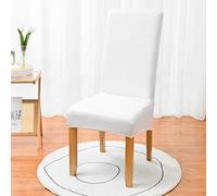 PU Leather Chair Cover, with Elastic Bottom, Waterproof Thick Chair Protector Cover, Easy To Clean, for Home Banquet Restaurant,A,2pcs