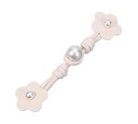 PU Leather Closure Buttons, Resin and PU Leather Toggle Closure Buttons Pack of 10 Multicolor Multiple Sizes(White,5#16CM)
