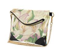 PU Leather Clutch Handbags for Women Elegant Wallet Coin Bag for Wedding Easter Lily Happy Easter Easter Lamb