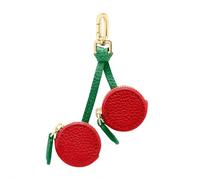 PU Leather Coin Purse Cute Fruit Strawberry Lemon Apple Bag Charm Y2k Keychain with Zipper Preppy Purse Charm Accessories Aesthetic Stuff for Women Girls