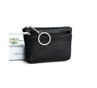 PU Leather Coin Purse Mini Change Purses Women's Wallets Card Holder Zipper Pouch Key Chain Pocket Kids Coin Pocket(Black,1PCS)