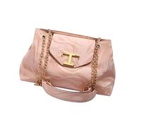 PU Leather Color Crossbody Bag with Metal Decoration Adjustable Chain Strap Shoulder Bag Large Underarm Purse PU Leather Crossbody