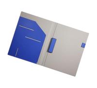 PU Leather Conference Folder Document Organiser with Multiple Pockets and Pen Slots for Business Meeting School Use Waterproof Document Case