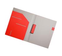 PU Leather Conference Folder File Organiser with Multiple Pockets for Corporate Meetings and Academic Presentations Waterproof Document Case