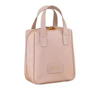 PU Leather Cosmetic Bag Multifunctional Cosmetic Bag - Zipper Pouch | Travel Cosmetic Bag with Handle, Travel Organizer for Women, Versatile Makeup Case, pink, Fare riferimento alla descrizione