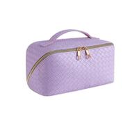 Pu Leather Cosmetic & Toiletries Storage Bag - Lilac