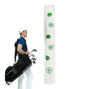 PU Leather Cover - Lucky Clover Pattern Sleeve, Protective Alignment Stick Case | Durable Club Guard For Practice Training Outdoor Course Accessories