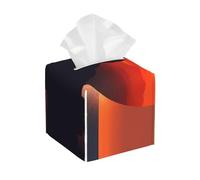Pu Leather Cube Tissue Box Holders Modern Waterproof Square Tissue Box Cover A Heart Shape In Front Facial Paper Holder For Bathroom Kitchen Nightstand Office Home Decor