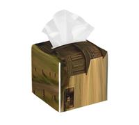 Pu Leather Cube Tissue Box Holders Modern Waterproof Square Tissue Box Cover House On The Prairie Facial Paper Holder For Bathroom Kitchen Nightstand Office Home Decor