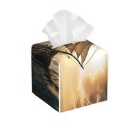 Pu Leather Cube Tissue Box Holders Modern Waterproof Square Tissue Box Cover Ship Sailing Alone Facial Paper Holder For Bathroom Kitchen Nightstand Office Home Decor