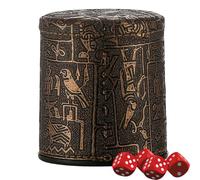 PU Leather Cup - Durable Dice Shaker, Noise Reduction | Lightweight and Portable Cut for Liar's Dice and Classic Board Games, Comfortable Grip for Rolling and Shaking