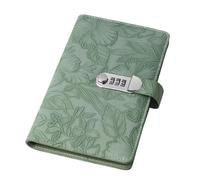 PU Leather Deposit Organiser Notebook with Combination for File Receipt Confidential Statements Paper Secure Deposit Slip Storage Book