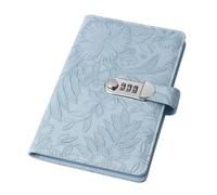 PU Leather Deposit Organiser Notebook with Combination for File Receipt Confidential Statements Paper Secure Deposit Slip Storage Book