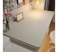 PU Leather Desk & Table Top Protector Mat, Non-Slip Surface Large/Small Waterproof Desk Mat for Keyboard, Mouse & Makeup Dressing Table(White,70 x 140 cm)