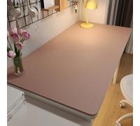 PU Leather Desk & Table Top Protector Mat, Non-Slip Surface Large/Small Waterproof Desk Mat for Keyboard, Mouse & Makeup Dressing Table(Pink,50 x 100 cm)