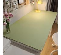 PU Leather Desk & Table Top Protector Mat, Non-Slip Surface Large/Small Waterproof Desk Mat for Keyboard, Mouse & Makeup Dressing Table(Light Green,60 x 140 cm)