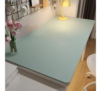 PU Leather Desk & Table Top Protector Mat, Non-Slip Surface Large/Small Waterproof Desk Mat for Keyboard, Mouse & Makeup Dressing Table(Light Blue,80 x 140 cm)