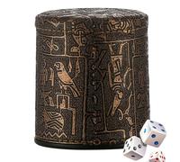 PU Leather Dice Cup Portable Dice Stirrer, Excellent Smooth and Lightweight Internal Stirrer for Liars Dice Board Games