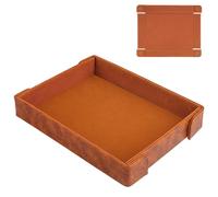 PU Leather Dice Tray Magnetic Folding Dice Rolling Mat with Felt Lining for Dice Games Portable Tabletop Board Games Tray