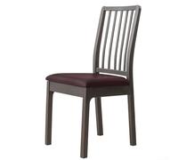 PU Leather Dining Chair Cover, Waterproof and Stain Resistant with Elastic Straps for a Secure Fit on Standard Chairs (coffee)