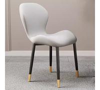 PU Leather Dining Chairs for Restaurants & Home Stylish Metal Legs Comfortable Seat & Back Modern Design & Easy to Clean Perfect for Dining Rooms