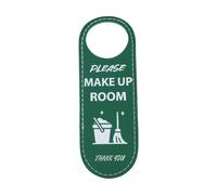 PU Leather Do Not Disturb Hotel Door Sign Double Sided for Privacy Maintenance and Streamlined Cleaning Operations in Hospitality