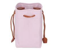 PU Leather Drawstring Pouch Bag Compatible with Fujifilm Mini 11 9 8 90 70 26 Instant Camera, Portable Waterproof Universal Instant Camera Film Printer Storage Organizer (Pink)