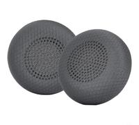 PU Leather Ear Pads for Logitech Zone Wired 2 Wireless 2 ES Headphones | Protein Leather Mesh Cushions, Black Replacement Earpads for Comfortable Long Meetings Gaming, 2 Pack