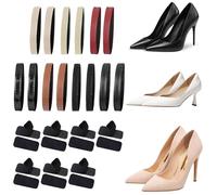 PU Leather Elastic Ankle Straps for Heels 7-Pair - No-Slip Security Bands 4.3" for High Heels and Flats