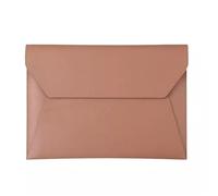 PU Leather Envelope A4 Office Data Archive A4 Business PU File Box Envelope File Holder(Pink)