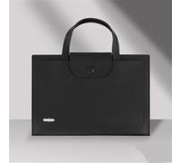 PU Leather Envelope A4 Travelling Commuting File Bag Portable Documents Business Envelope File Holder(Noir)