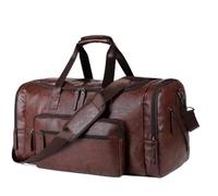Pu Leather Extra-Large Capacity Travel Bag Men's Business Hand Bill Shoulder Travel Duffel Bag(2)