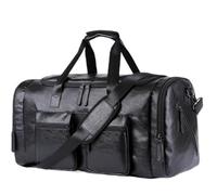 Pu Leather Extra-Large Capacity Travel Bag Men's Business Hand Bill Shoulder Travel Duffel Bag(3)