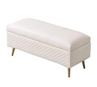 PU Leather Footrest Thick Cush for Home Versatile Shoe Bench and Sofa ol Slish and Functal Fur