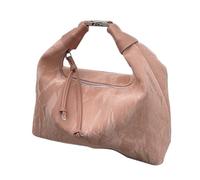 PU leather handbags, ladies handbags, PU leather handbags, multifunctional elegant shopping bags with metallic bow handle for everyday elegance, women, girls, Pink, Se référer à la description