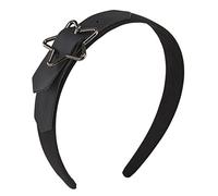 PU Leather Headband Gothic Tiaras PU Headpiece Steampunk Rock Punk Buckle Leather Buckle Headband