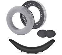 PU Leather Headband Pads & Velour Memory Foam Ear Pads Replacement Set for Beyerdynamic DT770 PRO/DT900 PRO X/DT880/DT990, Pressure Relief Comfort Upgrade, Easy Install for Professional Audio Enthusia