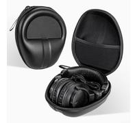 PU Leather Headphone Box 22x18cm Travel Organizer | Large 22x18.5x10.5cm interior, fits over-ear sets, noise cancelling models, spacious room