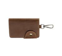 PU Leather Holder With Card Slot For Men Practical Waist Clip Keychain Organized Compact Travel Essential Wallet For Professionals