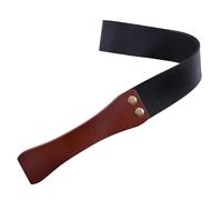 PU Leather Horse Crop Novelty Anti-Slip Wooden Handle Pole Whip Durable 47cm Horse Riding Crop Paddle for Equestrian Performances, Horse Daily Training Stage Acts, Cosplay
