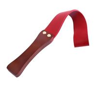 PU Leather Horse Crop Novelty Anti-Slip Wooden Handle Pole Whip Durable 47cm Horse Riding Crop Paddle for Equestrian Performances, Horse Daily Training Stage Acts, Cosplay