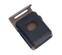 PU Leather Instant Camera Cover, Instant Camera Cover Magnetic Suction Flap High Bearing Monochrome Removable Shoulder Strap PU for Party (Blue)