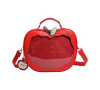 PU Leather Itabag For Girl Lovely Shoulder Bag Fruit Shape Crossbody Bag Preppy Styles Messengers Sweet Backpack Shape Itabag Sweet Backpack Crossbody Preppy Styles Shoulder