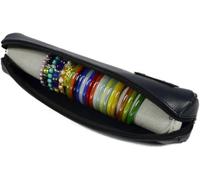 Pu Leather Jewelry Display Bag with Grey Sponge Roll - Durable - Professional Use storage hold watch much take your journey keep favorite bracelets removable will protect