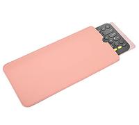 PU Leather Keyboard Sleeve Case Bag for Logitech K380 Multi-Device Wireless Bluetooth Keyboard Skin, Pink
