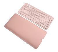 PU Leather Keyboard Sleeve Case for Logitech K380/Logitech Pebble 2/Logitech Pebble Keys 2 K380s Multi-Device Keyboard, Logitech K380 Mac Windows Chrome OS Keyboard Cover Skin Protector-Pink