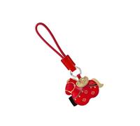 PU leather keychain featuring Lucky Fortunes money motif. Perfect for lucky couples. Great New Year gift for special days, フリーサイズ